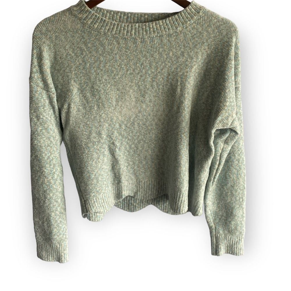 Alya Blue Green Knit Sweater